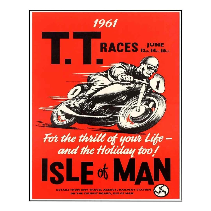 پوستر مدل مسابقات موتورسیکلت جزیره من