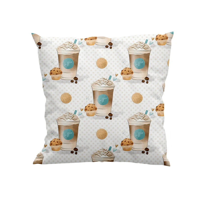 کوسن پاد آفرین مدل قهوه و کیک کد DKK446