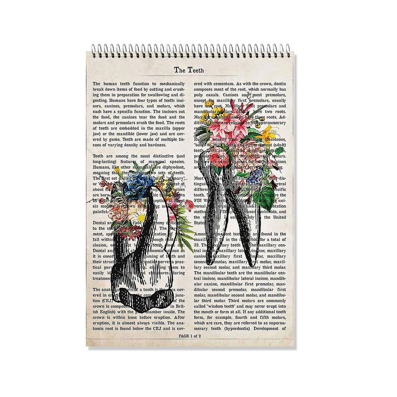 دفتر شطرنجی 200 برگ مدل دندانپزشكی