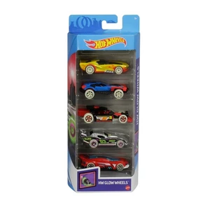 ماشین بازی هات ویلز مدل HW Glow Wheels کد 1806/ GHP65 مجموعه 5 عددی