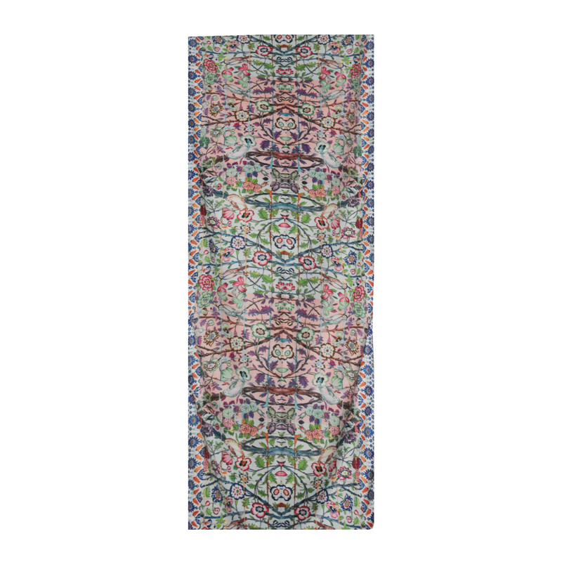 شال زنانه مدل چهارفصل  کاشی گنجشگ S6109