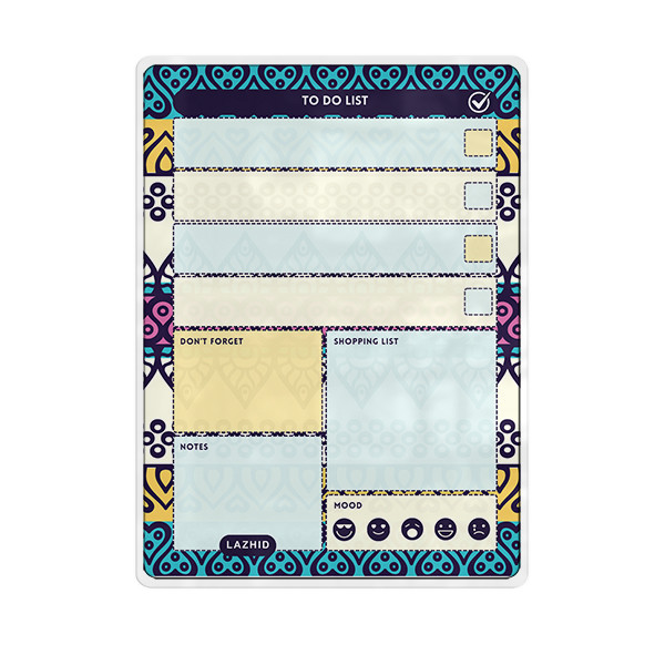 تخته وایت برد لاژید مدل پلنر برنامه ریزی کد TO-DO-02 سایز 20*30 سانتی متر