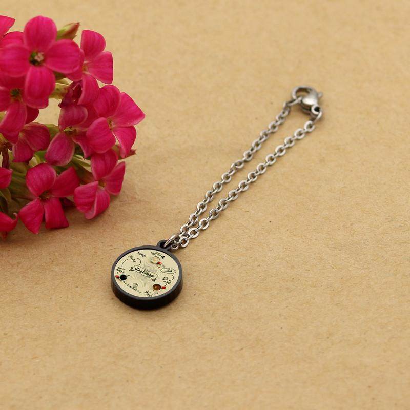 آویز ساعت زنانه ناکسیگو مدل شب تاب طرح موفقیت کد AW8693