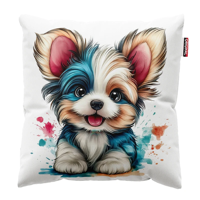 کوسن پاد آفرین مدل فانتزی طرح سگ کد PK402302 سایز 40*40 سانتی متر