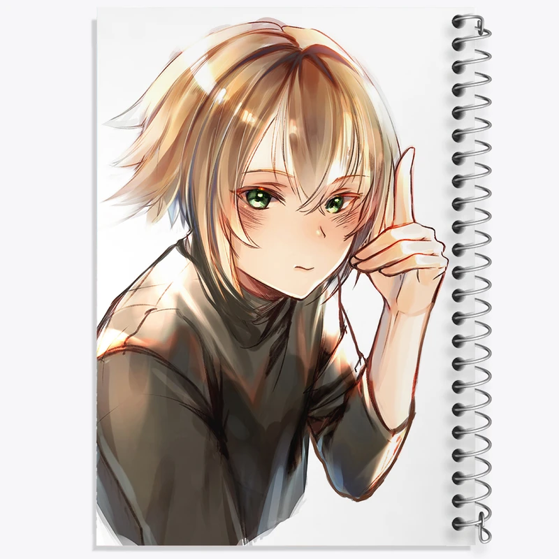 دفتر شطرنجی 50 برگ خندالو مدل ریکا انیمه 86 کد 33788