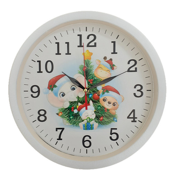 ساعت دیواری کودک مدل کریسمس کد 01001