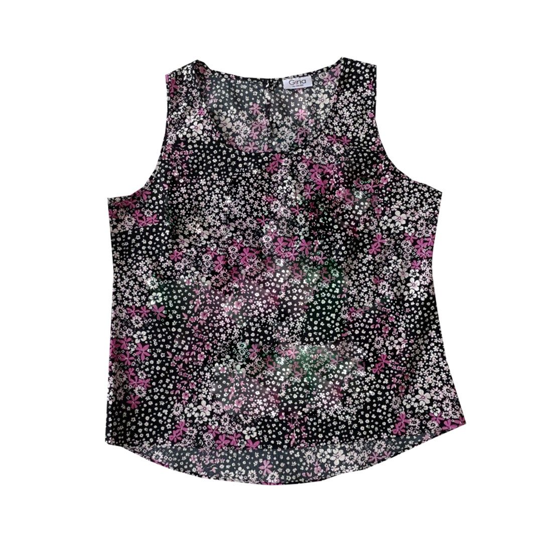 تاپ زنانه جینا مدل گلدار کد 4220 -  - 1