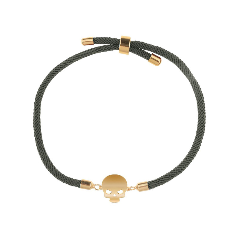 دستبند طلا 18 عیار زنانه مدوپد مدل جمجمه کد D27-10280