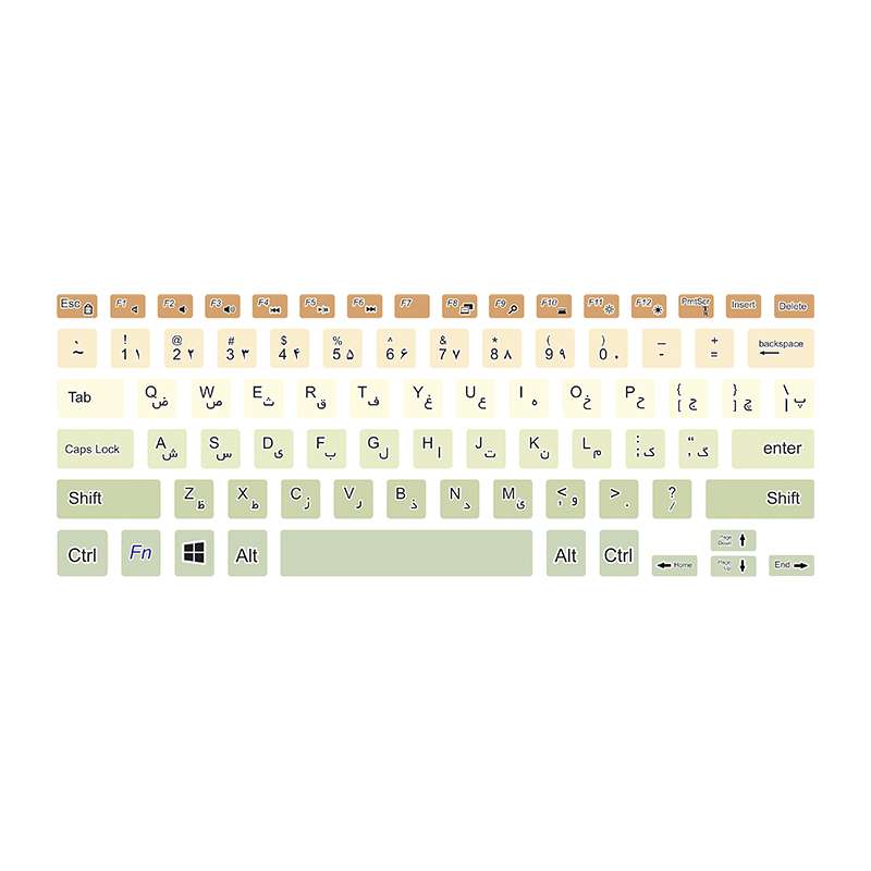 برچسب حروف فارسی کیبورد توییجین و موییجین مدل colors 20 مناسب برای لپ تاپ دل XPS-Precision-5540-9550 برچسب حروف فارسی کیبورد توییجین و موییجین مدل colors 20 مناسب برای لپ تاپ دل XPS-Precision-5540-9550