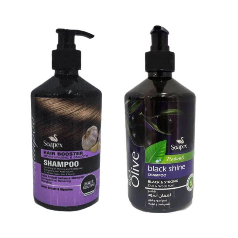 شامپو تقویت کننده مو سوپکس مدل زیتون سیاه حجم 500 میلی لیتر به همراه شامپو تقویت کننده و ترمیم کننده مو سوپکس مدل زیتون سیاه حجم 500 میلی لیتر -  - 1