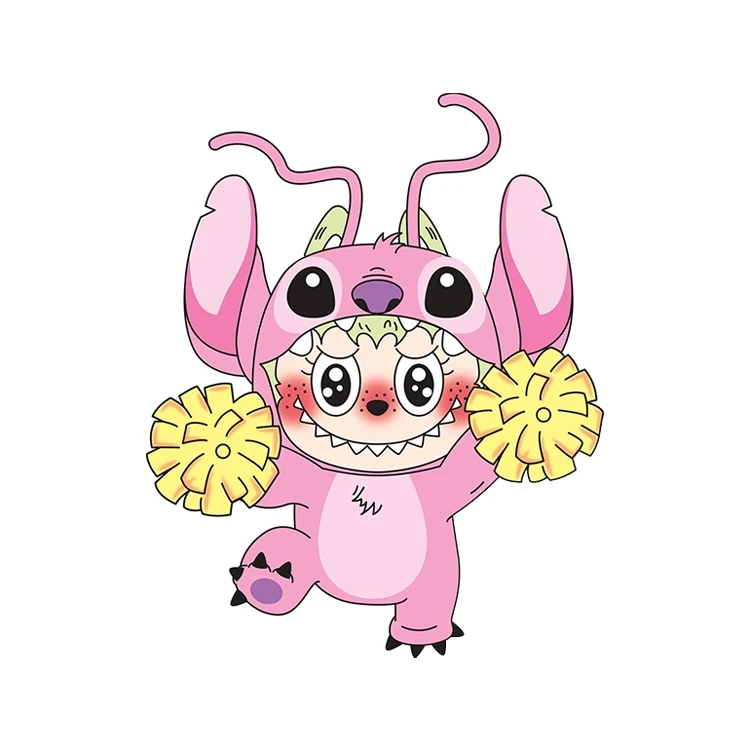 استیکر پارچه و لباس پاد آفرین مدل لبوبو کد 68