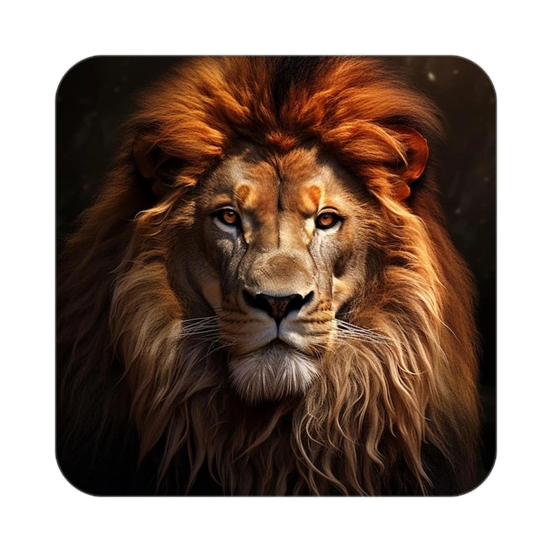 زیر لیوانی کاکتی طرح شیر مدل mp23639