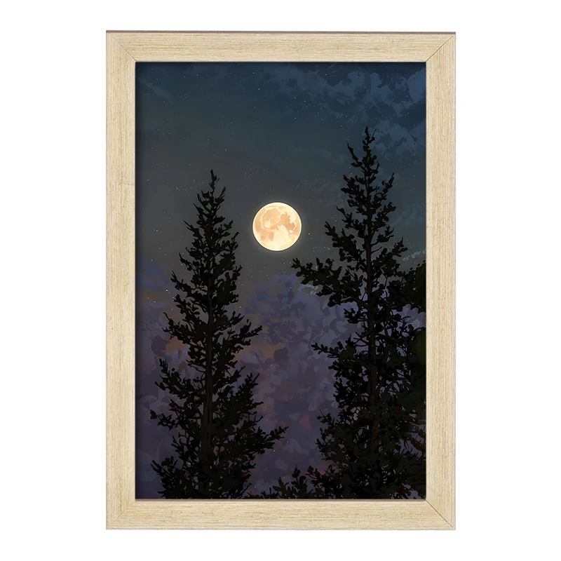 تابلو خندالو مدل ماه (Moon) کد F11609