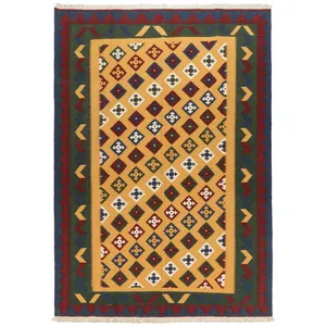 گلیم دستباف چهار متری سی پرشیا کد 171340