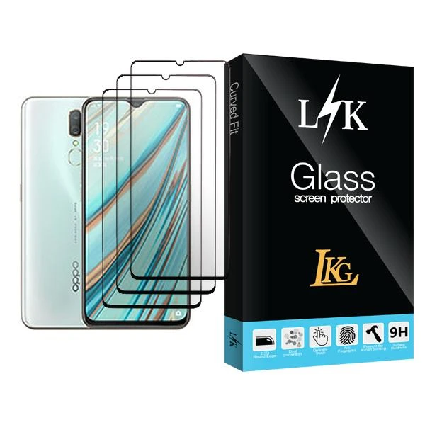 محافظ صفحه نمایش ال کا جی مدل LK Glass MIX003 مناسب برای گوشی موبایل اوپو A9x بسته سه عددی