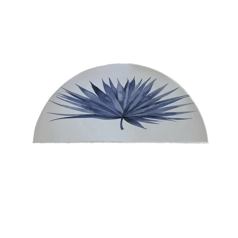  پادری مدل نیم دایره طرح برگ کد 9294 سایز 90×45 سانتی متر