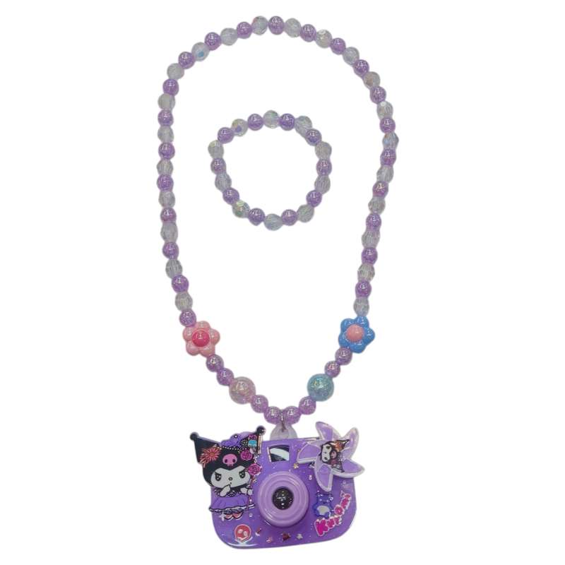 نیم ست دخترانه مدل دوربین عکاسی کرومی