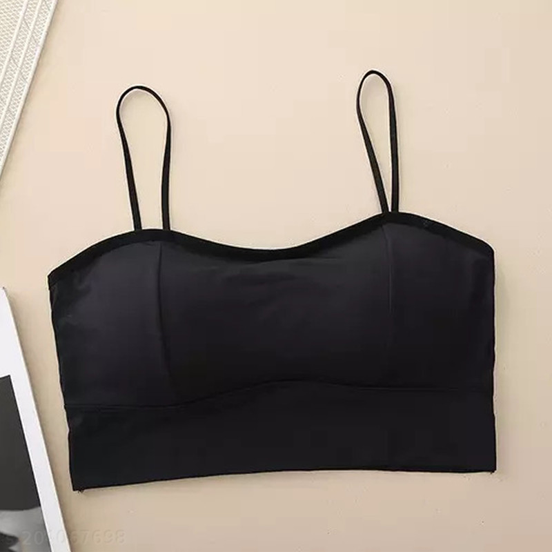 ست نیمتنه و شورت ورزشی زنانه مدل لندی اسپرت پشت باز کد B919 رنگ مشکی