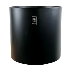 گلدان مدل استوانه فلزی سایز ۳۰ سانتی متر