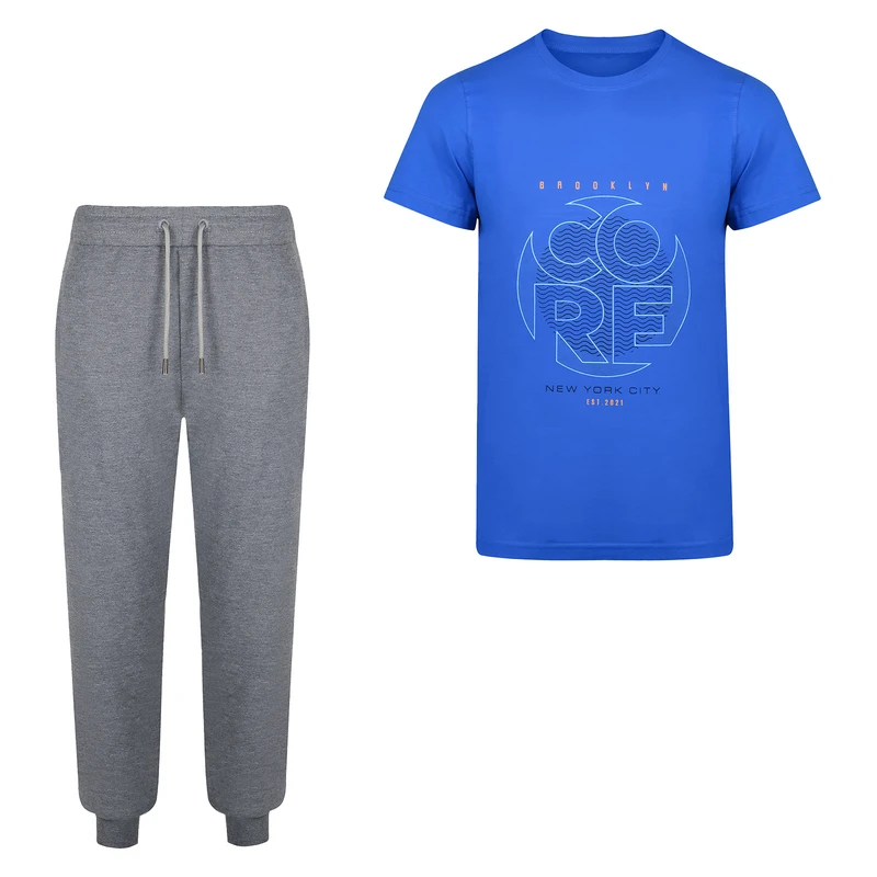 ست تی‌شرت آستین کوتاه و شلوار راحتی مردانه سیلکا مدل core.