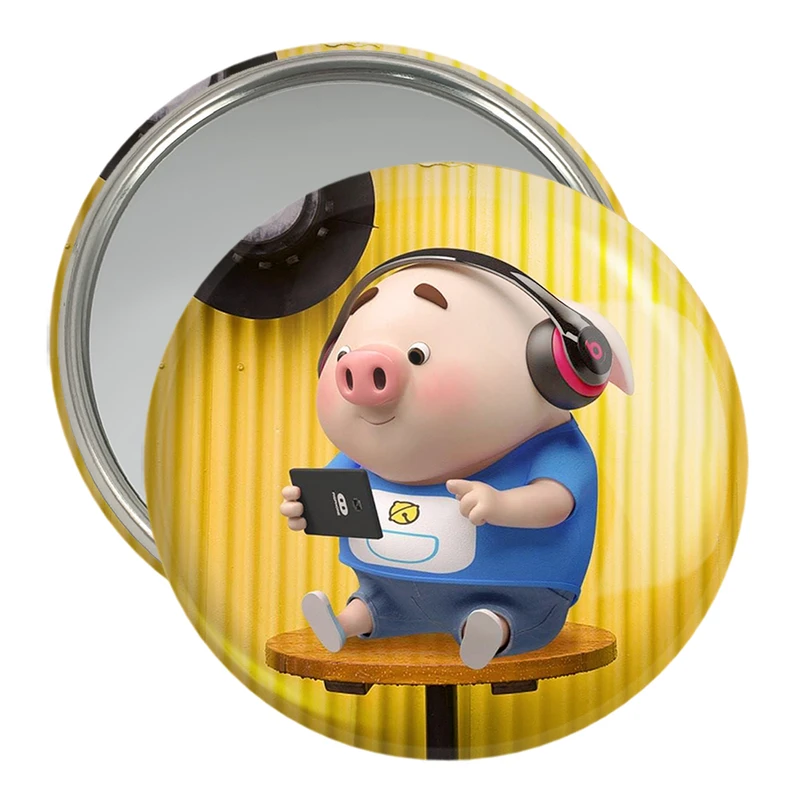 آینه جیبی خندالو مدل بچه خوک  کد 2963