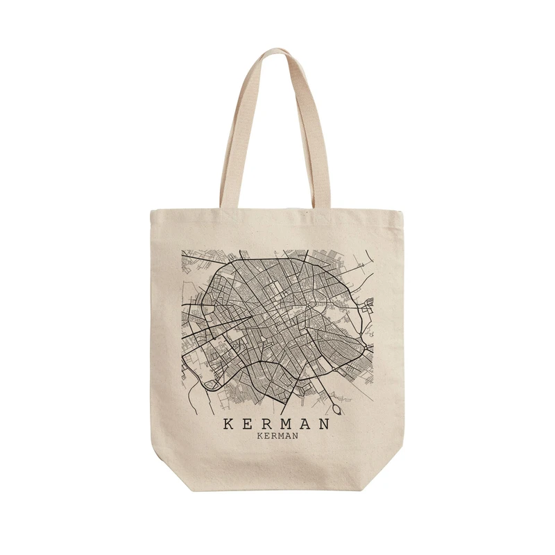 ساک خرید ترمه طراحان ایده مدل نقشه شهر کرمان کد map0518 - L
