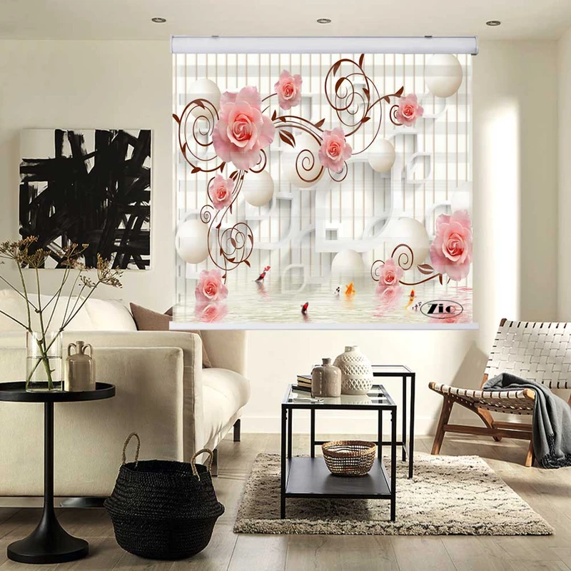 پرده زبرا زیو کد 3D1150 سایز 150x200 سانتی متر