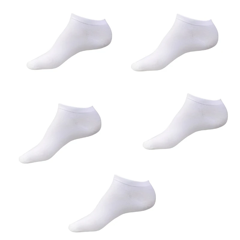 جوراب ساق کوتاه زنانه مدل نانو پنبه کد s088 مجموعه 5 عددی