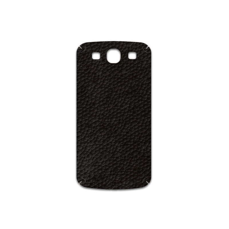 برچسب پوششی ماهوت مدل Dark-Brown-Leather مناسب برای گوشی موبایل سامسونگ Galaxy S3 Neo