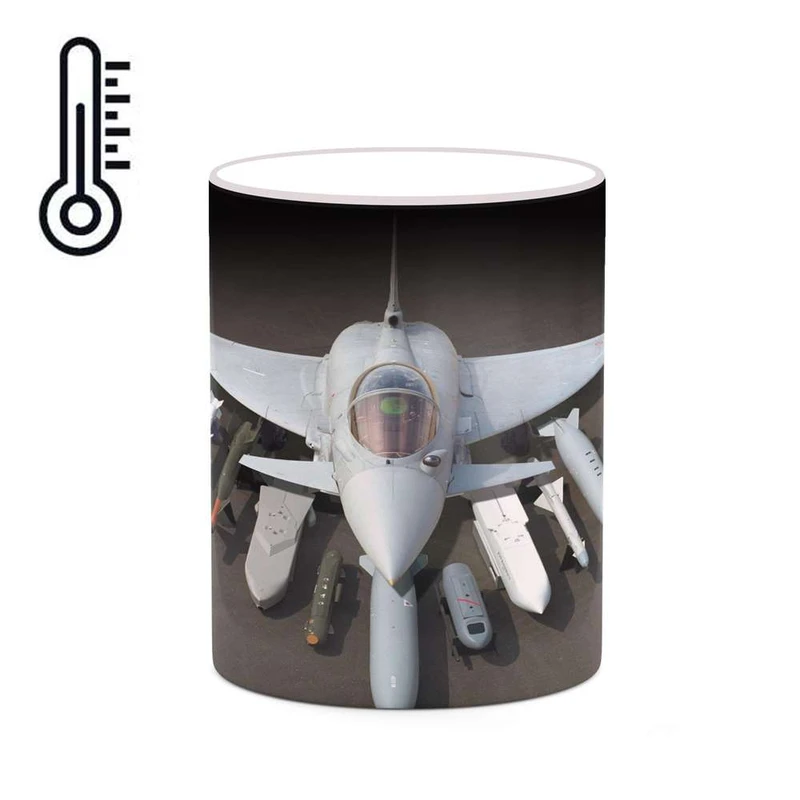 ماگ حرارتی کاکتی مدل هواپیمای جنگنده کد mgh20330