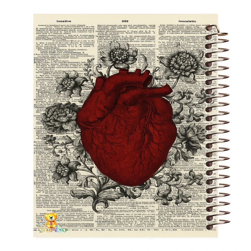 دفتر مشق 100 برگ بانیبو طرح  قلب کد 1154