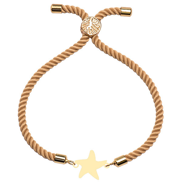 دستبند طلا 18 عیار زنانه الن نار مدل ستاره کد ELN1631
