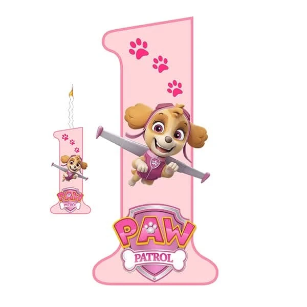   استند رومیزی تولد مدل سگ های نگهبان عدد 1 به همراه شمع مجموعه دوعددی