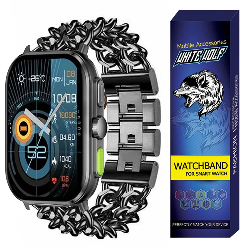 بند وایت ولف مدل WB-CART مناسب برای ساعت هوشمند گلوریمی GS2 Pro