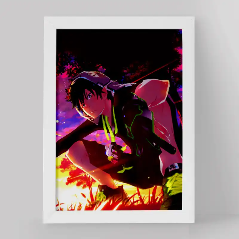 تابلو خندالو مدل رین انیمه جنگیر آبی کد 16366