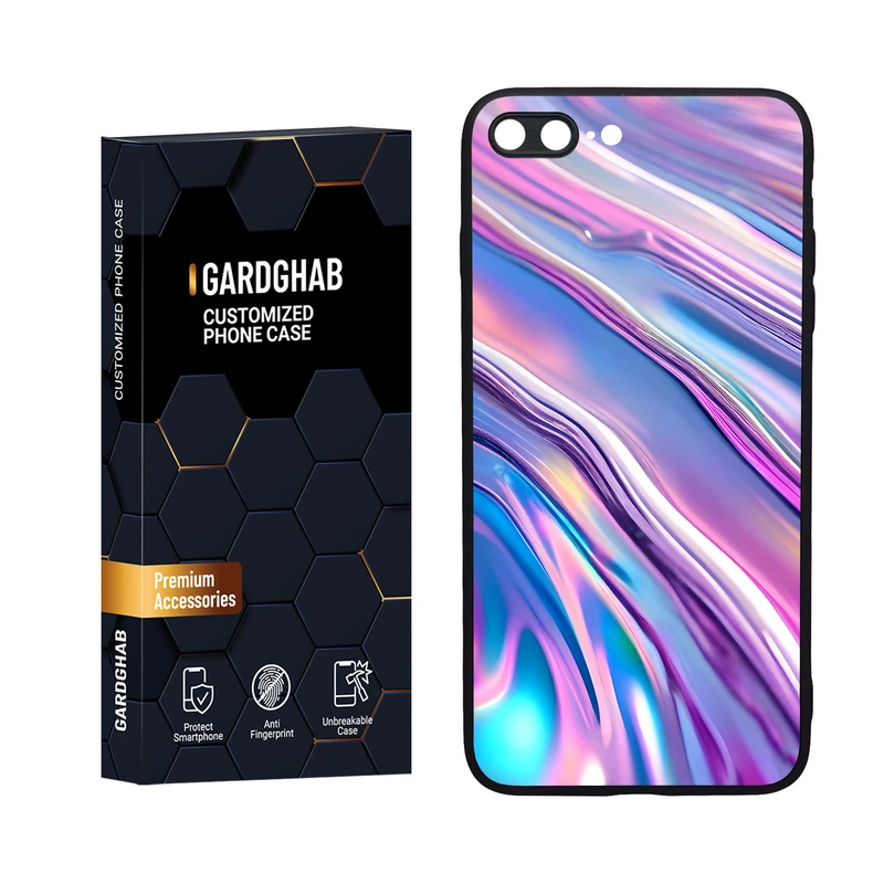 کاور گارد قاب مدل دورژله ای ساده مناسب برای گوشی موبایل اپل iPhone 7 Plus / 8 plus