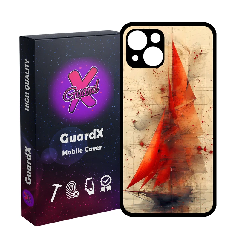 کاور گارد ایکس طرح کشتی مدل Glass10812 مناسب برای گوشی موبایل اپل iPhone 13