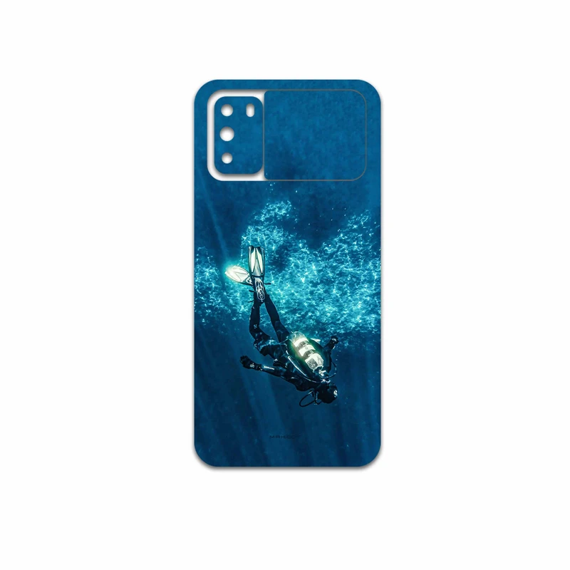 برچسب پوششی ماهوت مدل Scuba Diving مناسب برای گوشی موبایل شیائومی Poco M3