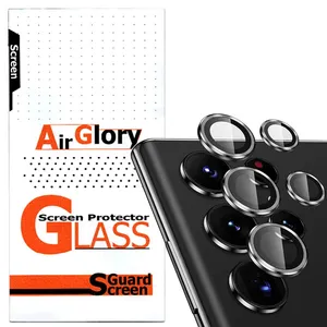 محافظ لنز دوربین ایرگلوری مدل رینگی مناسب برای گوشی موبایل سامسونگ Galaxy S24 Ultra