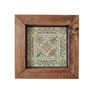 تابلو کاشی گلاک مدل اسلیمی طرح سنتی ایرانی کد FT34