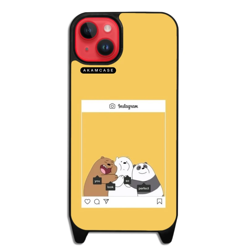 کاور آکام مدل AMCWLA14PLUS-BARE BEAR5 مناسب برای گوشی موبایل اپل iPhone 14 Plus