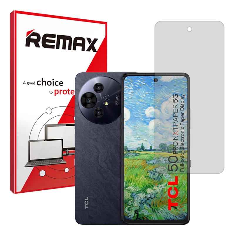 محافظ صفحه نمایش شفاف ریمکس مدل Resistant مناسب برای گوشی موبایل تی سی ال 50 Pro NxtPaper 5G