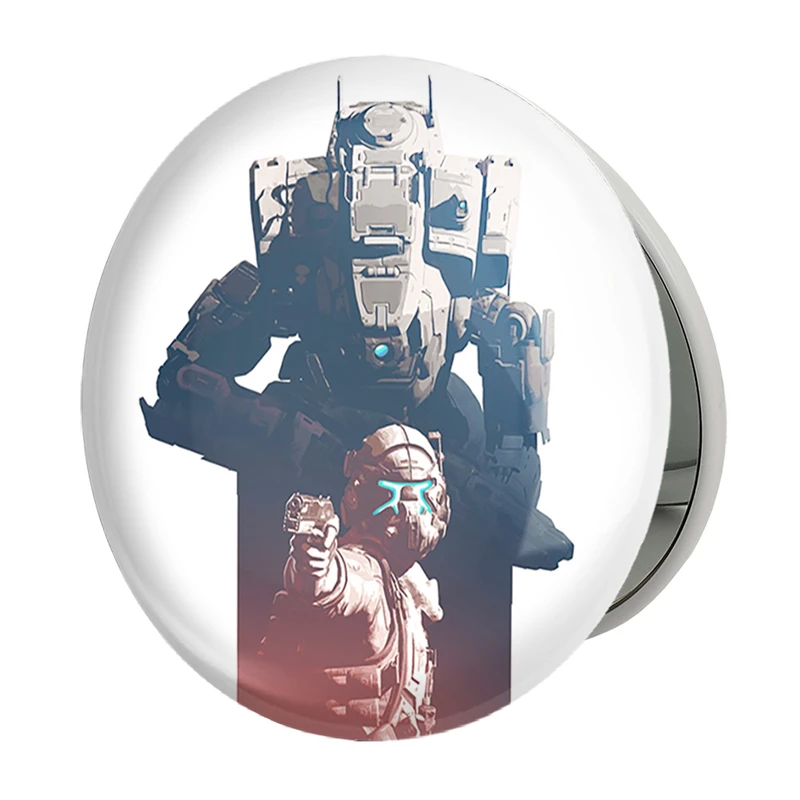 آینه جیبی خندالو طرح بازی تایتان فال (Titanfall) مدل تاشو کد 32606