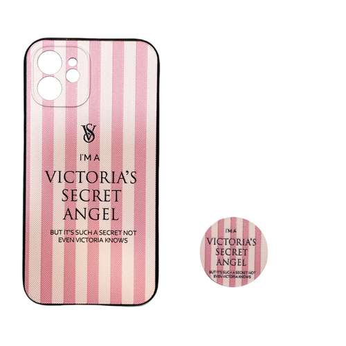 کاور ویکتوریا سکرت مدل 001 مناسب برای گوشی موبایل اپل iphone 12 به همراه پایه نگهدارنده