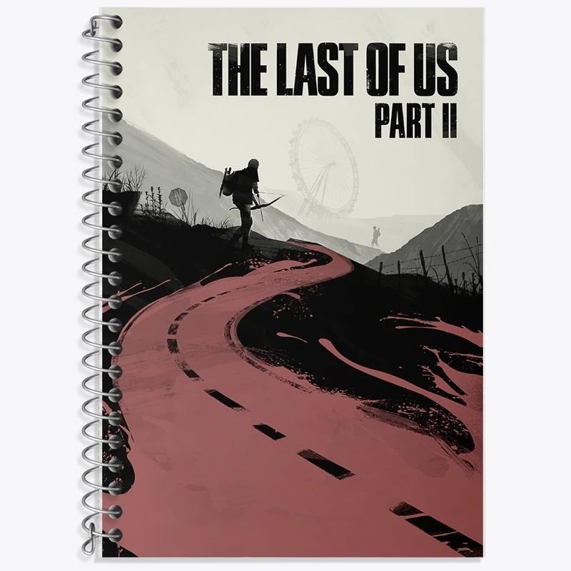 دفتر زبان 50 برگ خندالو مدل دو خط طرح لست آف آس (The Last Of Us) کد F1595