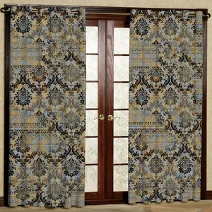 پرده مدل طرح دار  هازان پانچی کد 4009 سایز 140x200 سانتی متر