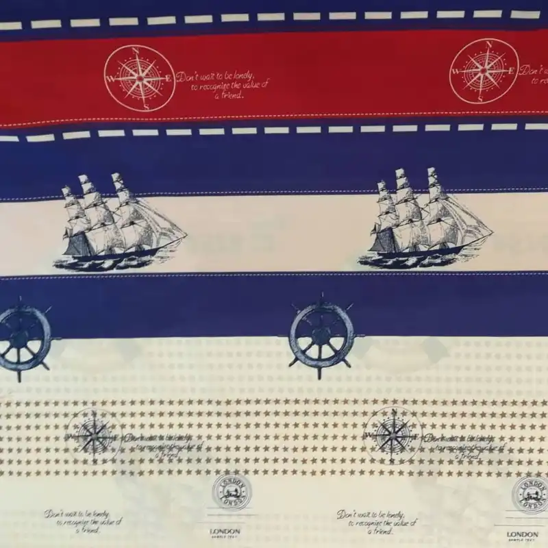 پارچه ملحفه مدل سفر دریایی