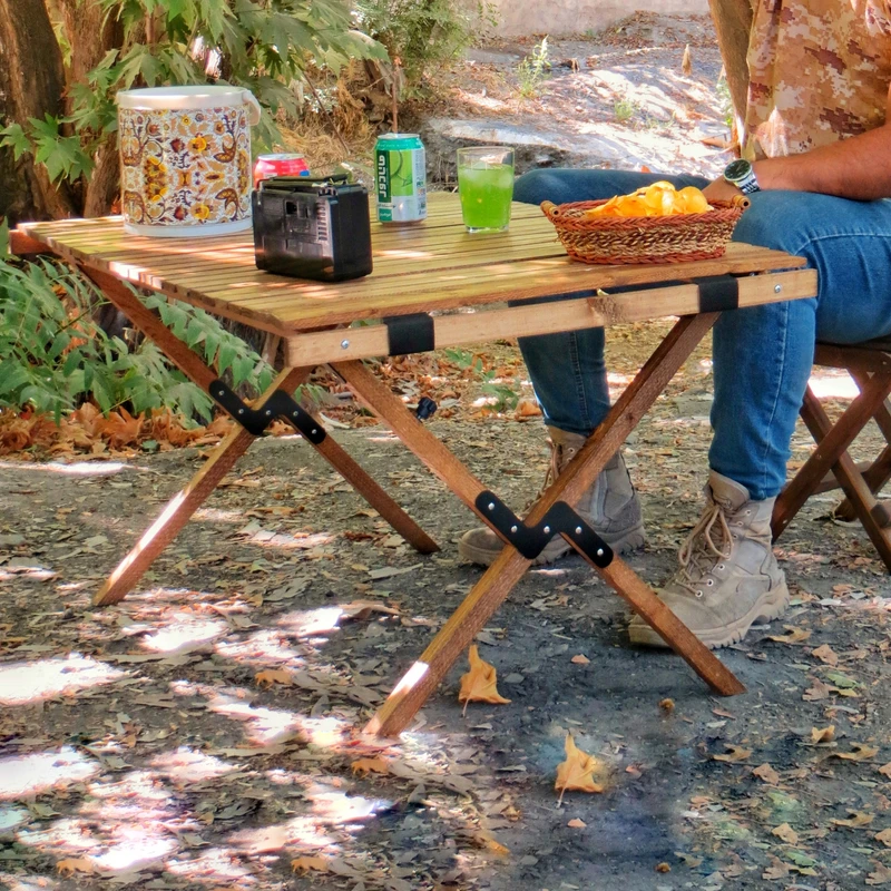 عکس شماره 6 : میز سفری تاشو مدل طبیعت چوبی سایز صفحه 90 × 65 سانتی متر