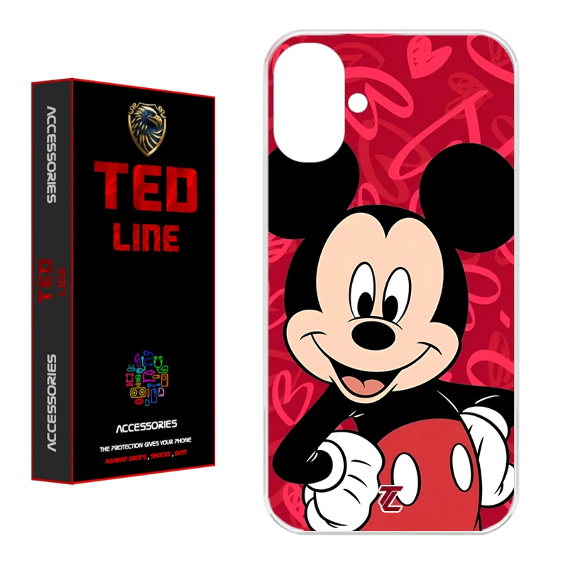 کاور تدلاین طرح میکی موس کد 1148 مناسب برای گوشی موبایل اپل Iphone 16  