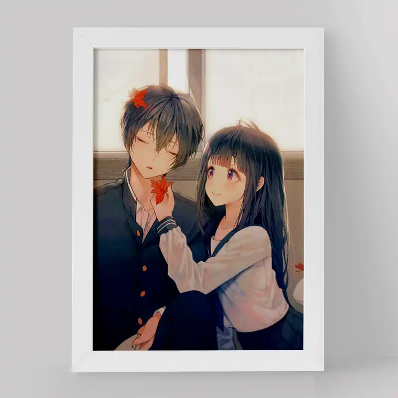 تابلو خندالو مدل چیتاندا و اورکی انیمه هیوکا Hyouka کد 17072